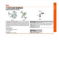 Thumbnail of document Data Sheet - BBV-0N 2-Valve Block Manifold